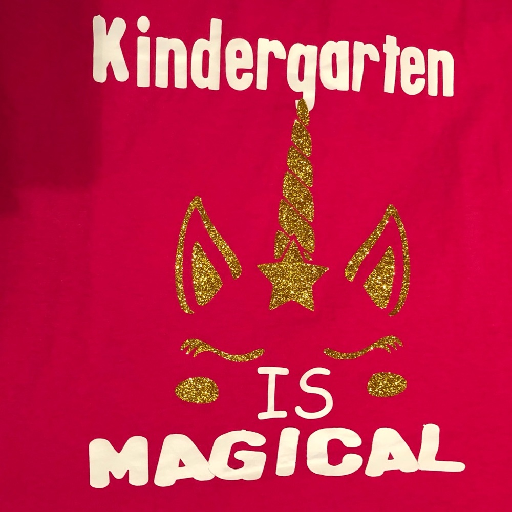 Pink Unicorn Kindergarten is Magical shirt
